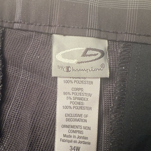Champion grey and black plaid Golf shorts sz 34 - Picture 5 of 5